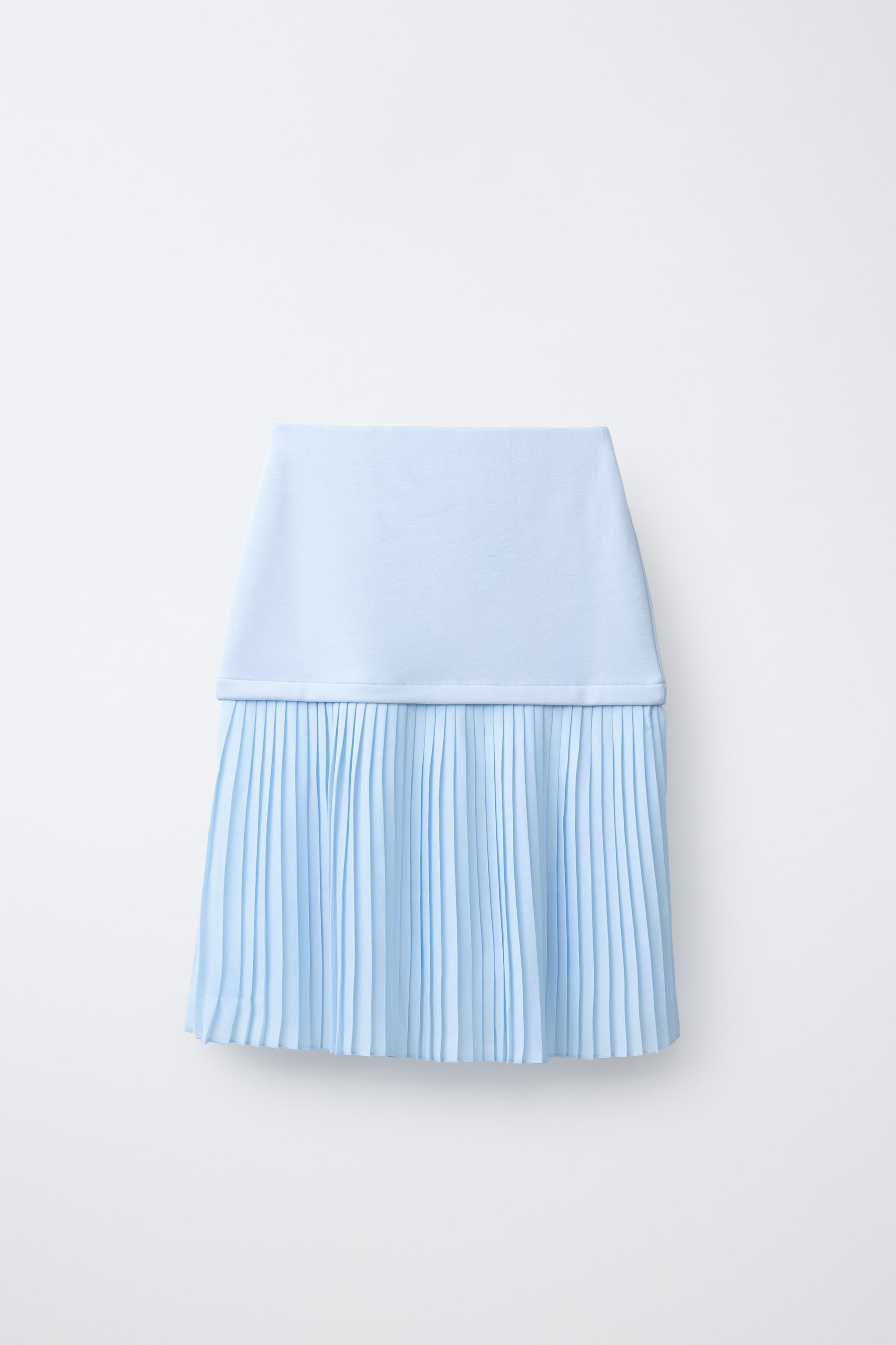 PLEATED MIDI SKIRT